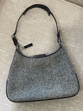 Vintage Y2K Coach "Girlie" Collection Wool Herringbone Hobo Bag